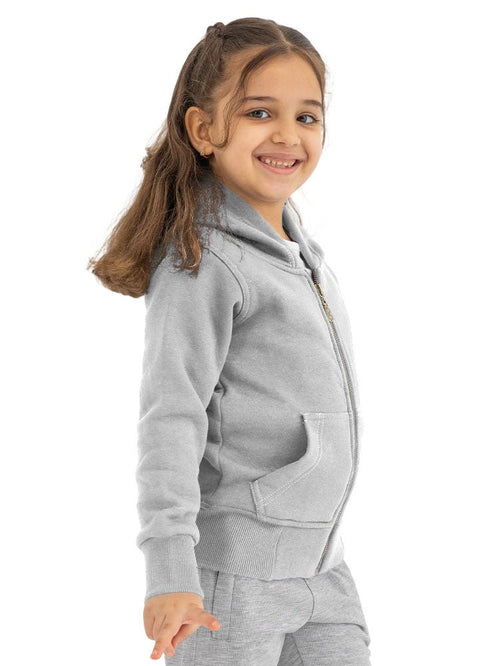 Grey kids SW - Zipper - Khotwh